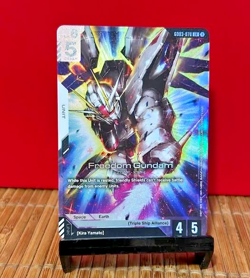 Bandai Freedom Gundam ZGMF-X10A G003-070 LR Holo Unit 4/5/5 Gundam Card Game - Image 1