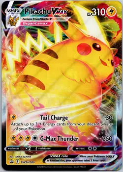 Pikachu VMAX SWSH286 Holo Promo Sword & Shield Pokemon Jumbo Card Near Mint - Image 1