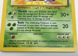 Nidoking 11/102 Base Set Holo Rare Vintage 1999 Pokemon Card - Image 3