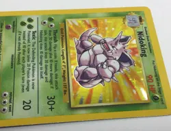 Nidoking 11/102 Base Set Holo Rare Vintage 1999 Pokemon Card - Image 4