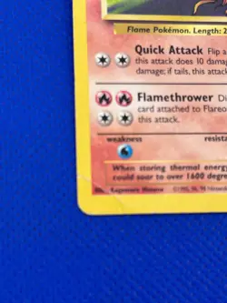 Pokemon TCG Flareon 19/64 Rare Vintage Jungle Card Non Holo DMG/HP - Image 4