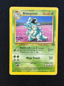 Pokemon TCG Regular Card Nidoqueen 23/64 Rare Jungle Set WoTC - Image 1