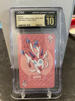 Sylveon Pokemon Playing Card 2019 Korean Point Salad Eevee Ed. CGC Pristine 10 - Image 1