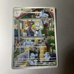 Pokemon TCG Machoke 177/165 Scarlet & Violet 151 Illustration Rare Card - Image 1