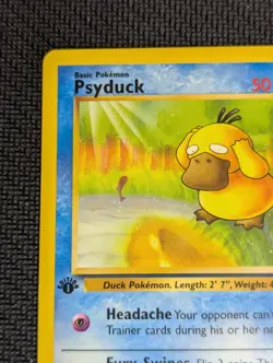 Pokemon TCG Psyduck Fossil 1st Edition Common Card 53/62, LP - Image 3
