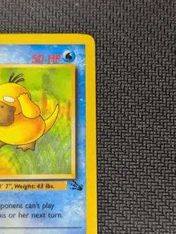 Pokemon TCG Psyduck Fossil 1st Edition Common Card 53/62, LP - Image 4