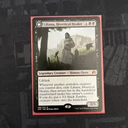 MTG Liliana, Heretical Healer Liliana, Defiant Necromancer - Magic Origins - Image 1