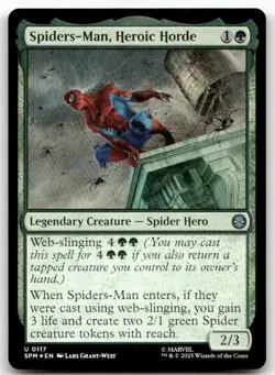 Spiders-Man, Heroic Horde #117 (Foil) (NM) Spider-Man SPM Magic MTG - Image 1
