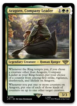 Aragorn, Company Leader #191 (NM) Lord of the Rings LTR Magic MTG - Image 1