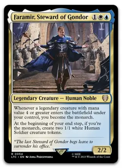 Faramir, Steward of Gondor #54 (NM) Lord of the Rings LTC Magic MTG - Image 1