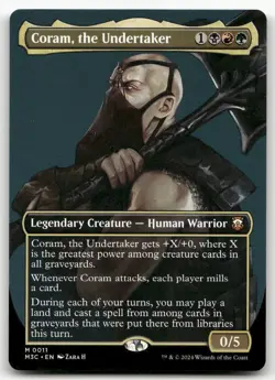 Coram, the Undertaker (Borderless) #11 (NM) Modern Horizons 3 M3C Magic MTG - Image 1
