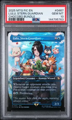 PSA 10 MTG FINAL FANTASY COMMANDER 0467 LULU, STERN GUARDIAN CHOCOBO TRACKS - Image 1
