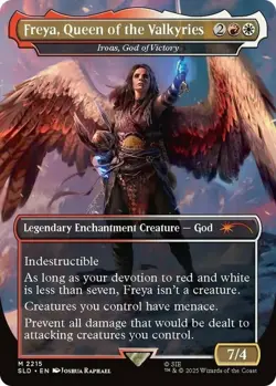 MTG Freya, Queen of the Valkyries - Iroas, God of Victory (2215) - Foil, NM-Mint - Image 1