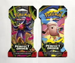 POKEMON PERFECT ORDER ME03 MEGA EVOLUTION 2X SLEEVED BOOSTER PACKS RANDOM ART 🐉 - Image 1