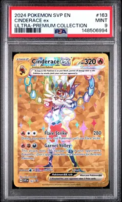 Cinderace ex #163 PSA 9 Mint Pokemon SVP EN Ultra Premium Collection 2024 - Image 2