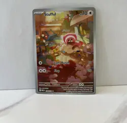 Pokemon Stufful SV04 234/218 Paradox Rift Holo Basic 70 HP Light Punch Flop Card - Image 1