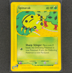 Spinarak - 111/147 - Common - Aquapolis - Pokemon Card - NM/M - Image 1
