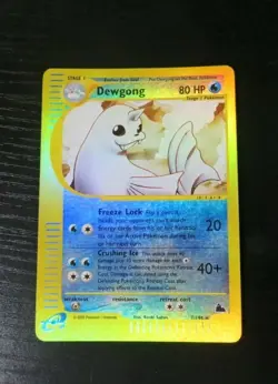 Pokemon Dewgong Reverse Holo Rare Skyridge 7/144 2003 - Image 1