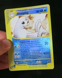 Pokemon Dewgong Reverse Holo Rare Skyridge 7/144 2003 - Image 3