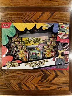 Pokemon TCG Mega Evolution Ascended Heroes Premium Poster Collection Lucario - Image 1