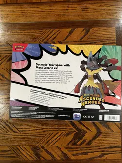 Pokemon TCG Mega Evolution Ascended Heroes Premium Poster Collection Lucario - Image 2