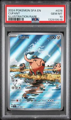 2024 POKEMON SFA EN-SHROUDED FABLE ILLUSTRATION RARE #076 CUFANT PSA 10 🐦‍🔥 - Image 1