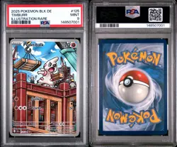 Timburr IR #125 PSA 9 Mint German BLK DE 2025 Pokemon Illustration Rare - Image 1