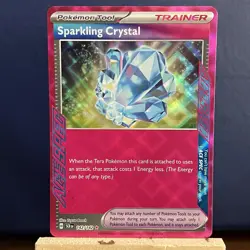 Pokemon NM Holo Sparkling Crystal 142/142 ACE SPEC Rare SV07: Stellar Crown - Image 1