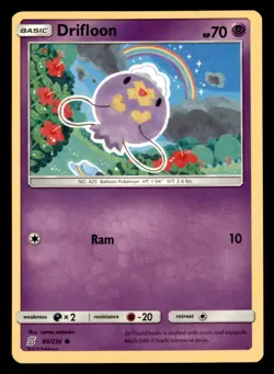 Drifloon 80/236 Common Unified Minds Pokemon Near Mint - Image 1
