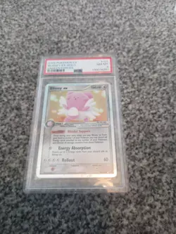 Pokemon TCG Blissey EX EX Unseen Forces 101/115 Holo Holo Rare EX PSA 8 - Image 1