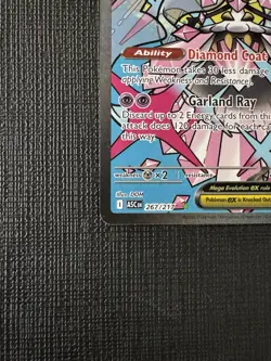 Pokemon Mega Diancie EX Full Art Holo Secret Rare 267/217 270 HP English - Image 4