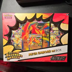 Pokemon Ascended Heroes Mega Emboar ex Box English - Image 1