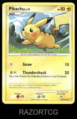 PIKACHU 120/147 C SUPREME VICTORS POKEMON LP - Image 1