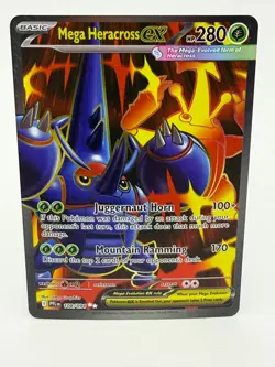 Pokemon Mega Heracross Ex Ultra Rare Phantasmal Flames 108/094 - Image 1