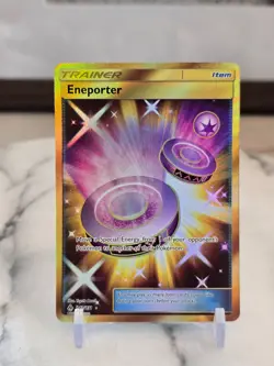 Pokemon TCG Eneporter (Secret) 142/131 Sm-Forbidden Light Holo Full Art LP - Image 1