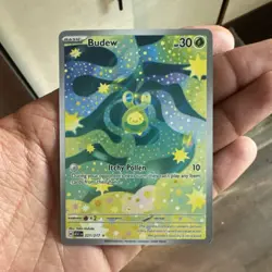 Pokemon TCG Budew Astral Radiance Secret Rare Full Art Holo 221/217 HP30 EN - Image 1