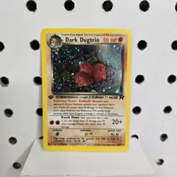 Pokemon Dark Dugtrio [1st Edition] #6/82 ⭐ Pokemon Team RocketClean Fast Ship - Image 1
