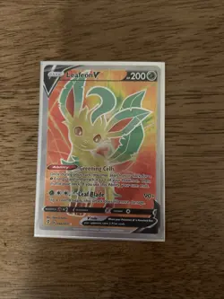 (FA) Leafeon V 166/203 - SWSH: Evolving Skies Ultra Rare - Pokemon TCG (NM) - Image 1