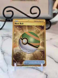 Pokemon TCG Nest Ball 255/198 SV01: Scarlet & Violet Base Set Holo LP - Image 1