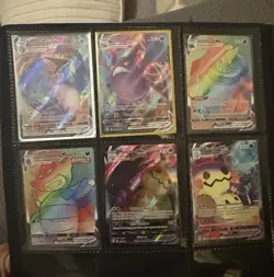 Pokemon TCG Sword & Shield VMAX Holo Lot of 6 Cramorant Crobat Mimikyu - Image 1