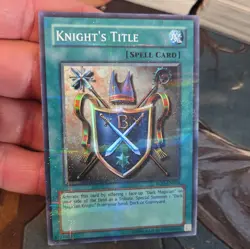 Yu-Gi-Oh! Knight's Title Spell Foil ROD-EN002 Konami English Dark Magician EN - Image 1