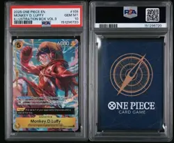 2025 ONE PIECE PROMOS 109 MONKEY D. LUFFY ILLUSTRATION BOX VOL.3 PSA 10 - Image 2