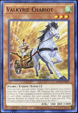 Valkyrie Chariot MP20-EN090 2020 Tin of Lost Memories 1st Edition Yugioh Card - Image 1