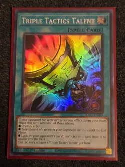 Triple Tactics Talent Super Rare RA01-EN063 Yugioh - Image 1
