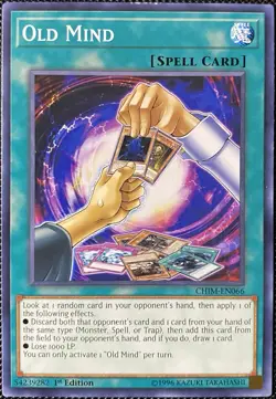 Old Mind CHIM-EN066 Chaos Impact 1st Edition - Yugioh Card - Image 1
