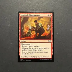 UNTIMELY MALFUNCTION X4 M/NM Magic: The Gathering MTG Duskmourn 4 card lot - Image 2