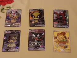 6 Pikachu Pokemon Card Holo GX VSTAR VMAX GX EX Cosplay Art/ 1 Van Gogh - Image 1