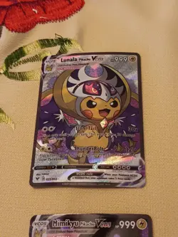 6 Pikachu Pokemon Card Holo GX VSTAR VMAX GX EX Cosplay Art/ 1 Van Gogh - Image 2