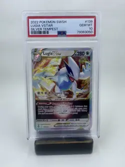 2022 Pokemon SWSH Lugia VSTAR Silver Tempest Gem MT 10 Card - Image 1