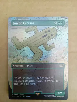 Jumbo Cactuar Extended Art Rare Foil Card MINT PACK FRESH - Image 1